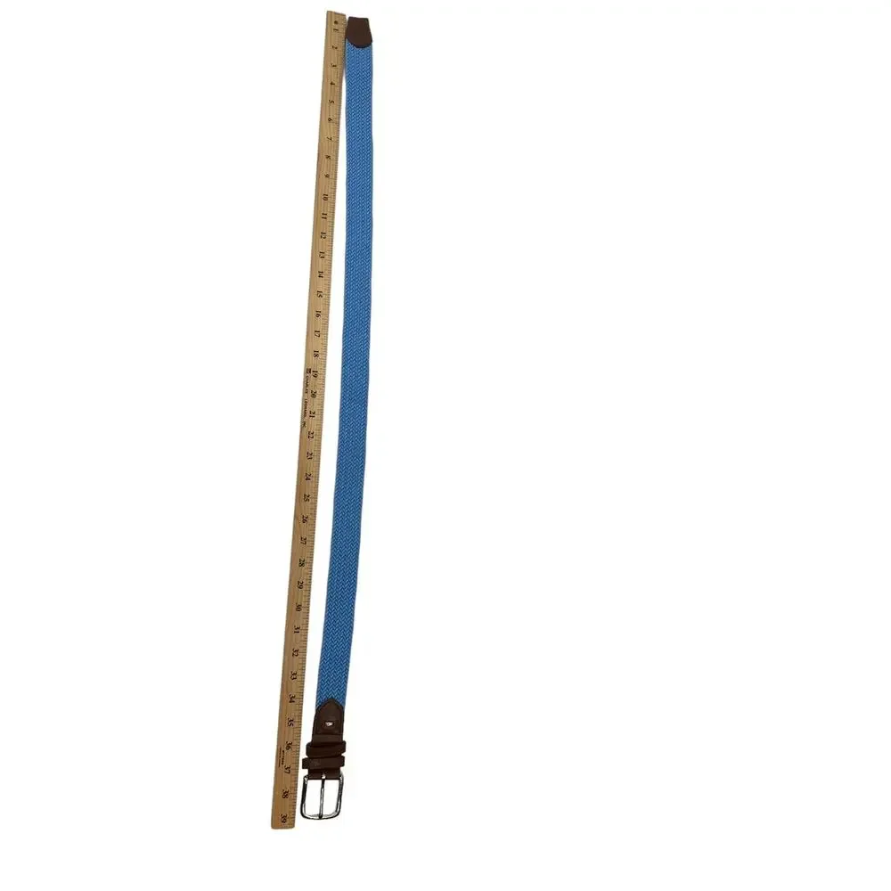 TOMMY HILFIGER Blue Fabric Belt SZ SM
